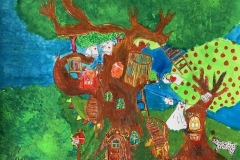 「大きな木の家」 長谷川　虹香　小学5年生