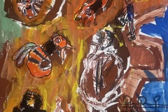 3.【秀作賞】「むしとり」服部凌太郎小１