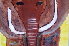 3.【入選】「大きくてやさしいアフリカゾウ」片岡由篤小4