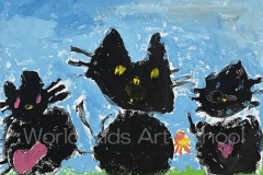 1.「くろねこ」西﨑-巴那-5歳