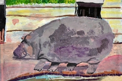 12.【佳作】「東山動物園のカバ」河原井陸小4