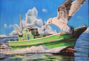 中学生海の絵画コンクール 金賞 稲垣琉花 中2 こども絵画教室 ワールドキッズ絵画 三重 東員イオン サンシティ星川 あさけプラザ 桑名 四日市 鈴鹿 愛知 名古屋 絵画コンクール デッサン 水彩デッサン 絵画コンクール多数受賞