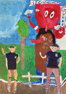 第50回全日本こども美術大賞展 団体賞 優秀賞 特選 入選 ワールドキッズ絵画　三重　サンシティ星川　あさけプラザ　桑名　四日市　鈴鹿　愛知　名古屋　絵画コンクール　デッサン　水彩デッサン　絵画コンクール多数受賞