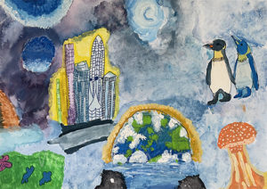 第50回全日本こども美術大賞展 団体賞 優秀賞 特選 入選 ワールドキッズ絵画　三重　サンシティ星川　あさけプラザ　桑名　四日市　鈴鹿　愛知　名古屋　絵画コンクール　デッサン　水彩デッサン　絵画コンクール多数受賞